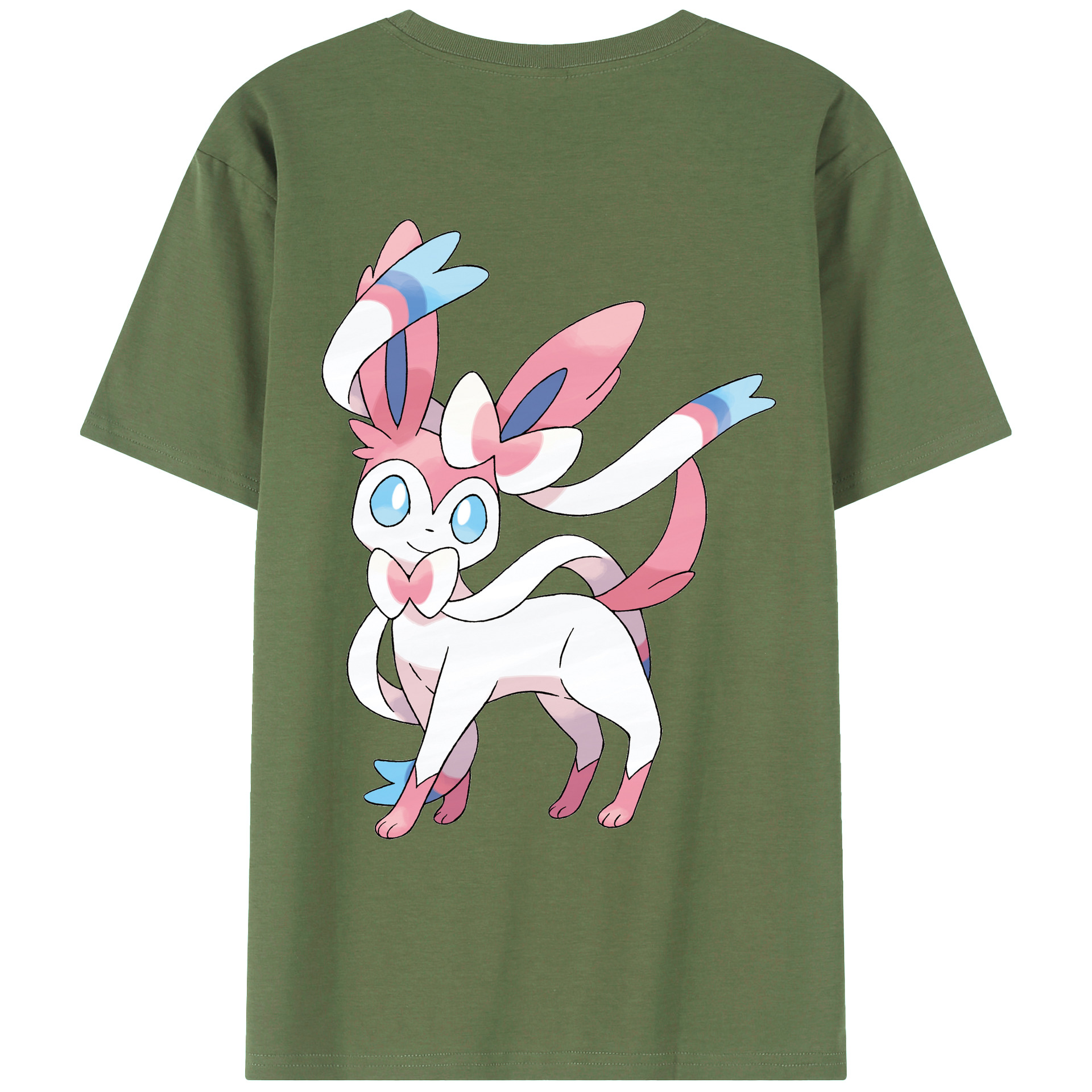（画像用） ポケットモンスター Pokémon 綿100％ メンズ半袖Tシャツ（バックプリント） 通気性